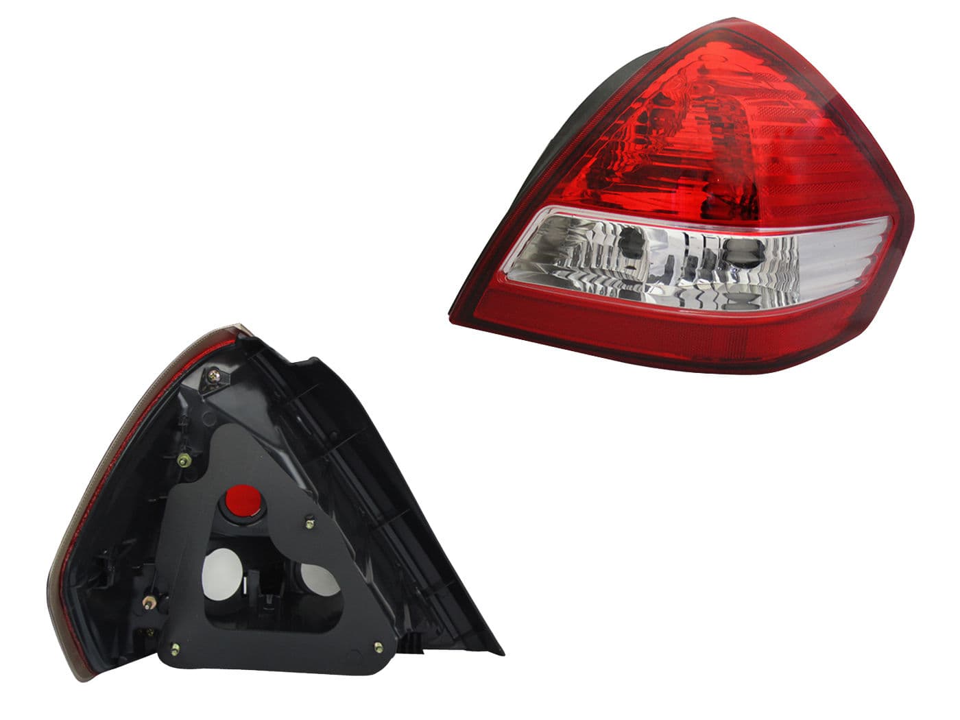 Calavera Derecha Nissan Tiida 4 Puertas 2006-2017 Sin Arnés Rojo Blanco