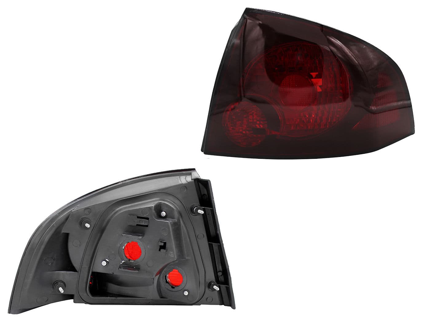 Calavera Derecha Nissan Sentra B-15 2004-2006 Sin Arnés Oscura Ahumado Rojo