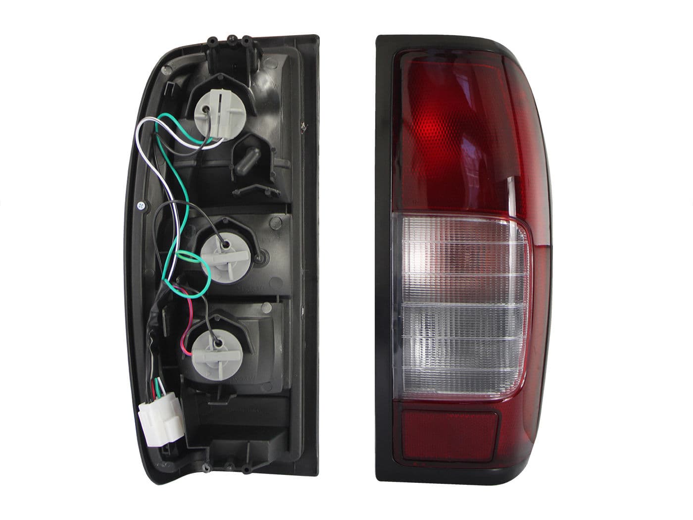 Calavera Derecha Nissan Frontier 1998-2015 Con Arnés Clara Rojo Blanco