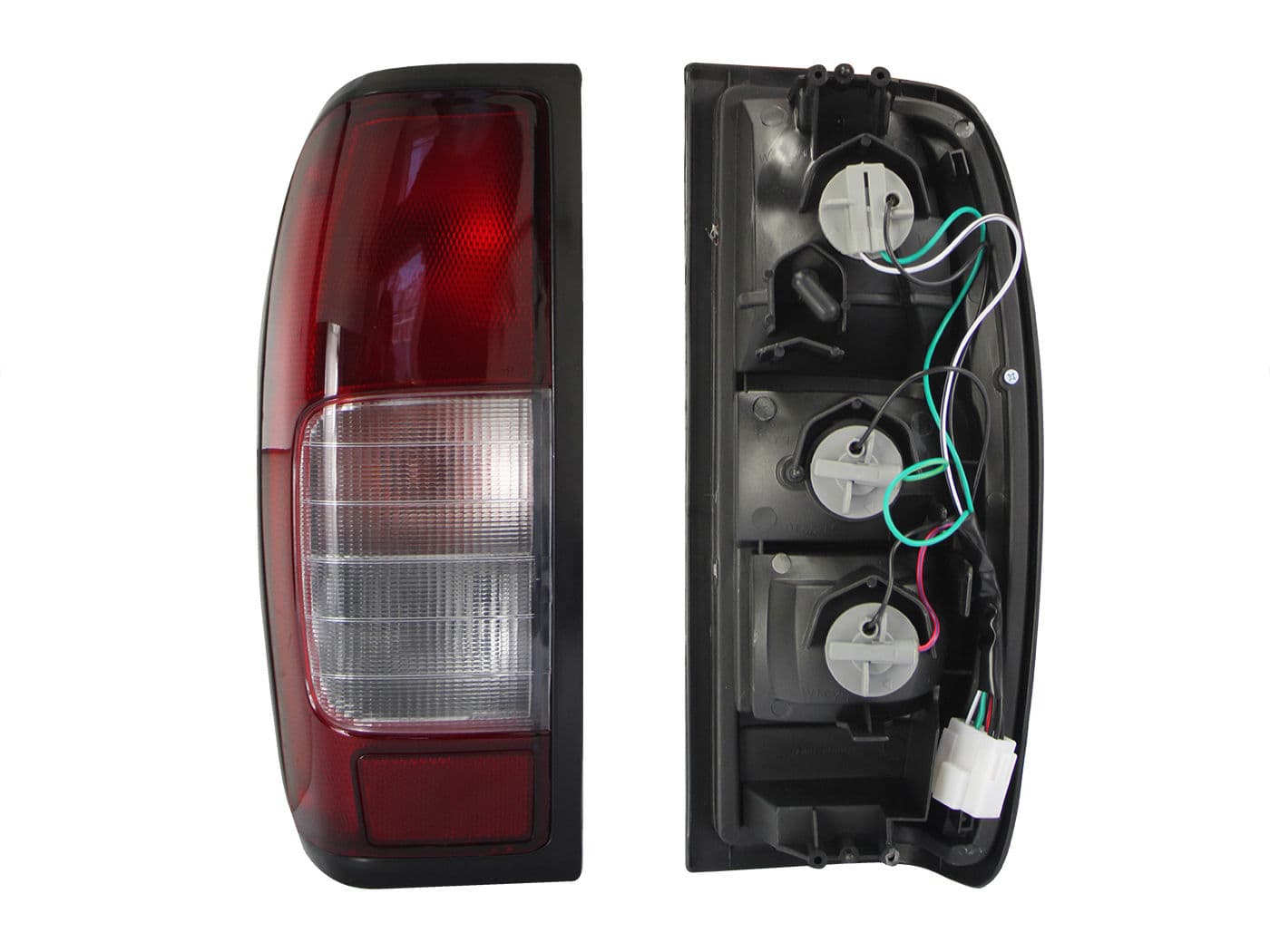 Calavera Izquierda Nissan Frontier 1998-2015 Con Arnés Clara Rojo Blanco