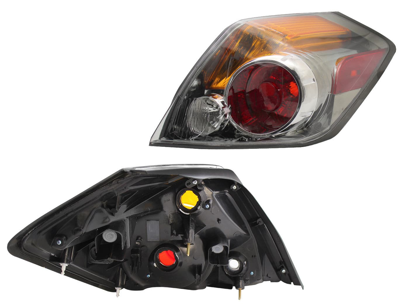 Calavera Derecha Nissan Altima 4 Puertas 2007-2009 Sin Arnés Rojo Blanco Ámbar