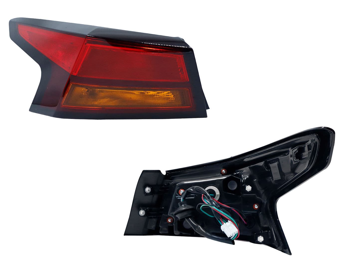 Calavera Izquierda Exterior Nissan Altima 2019-2024 Con Arnés Rojo Ámbar