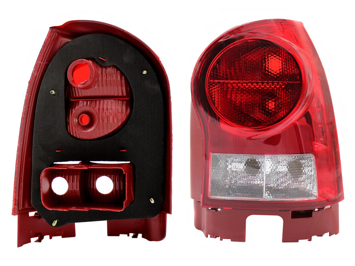 Calavera Derecha Volkswagen Pointer 3- 5 Puertas 2006-2009 Sin Arnés Clara Rojo Blanco
