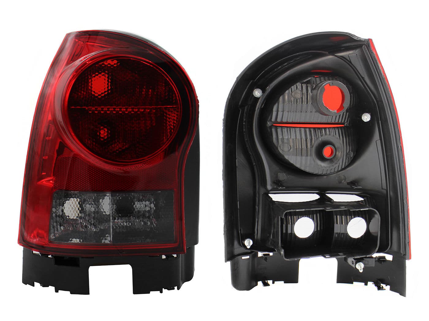 Calavera Izquierda Volkswagen Pointer 3- 5 Puertas 2006-2009 Sin Arnés Oscura Ahumado Rojo Blanco