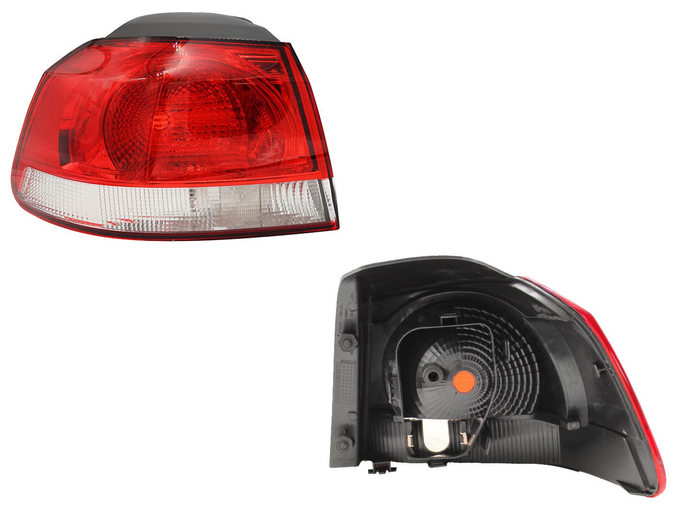 Calavera Izquierda Exterior Volkswagen GOLF A6 GTI 2010-2013 Sin Arnés Clara Rojo Blanco