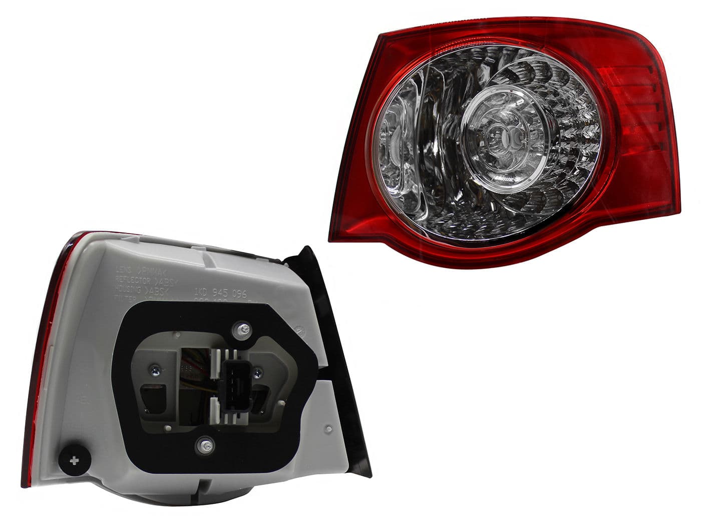 Calavera Derecha Exterior Volkswagen BORA GLI 2006-2010 Sin Arnés Con Led Rojo Blanco