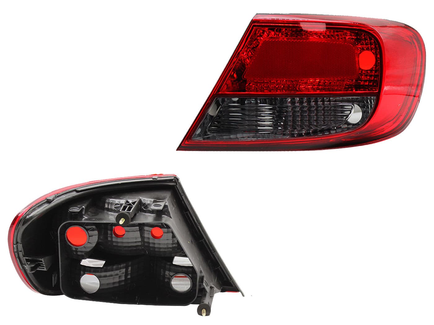 Calavera Derecha Volkswagen GOL 5 Puertas 2008-2012 Sin Arnés Oscura Ahumado Rojo
