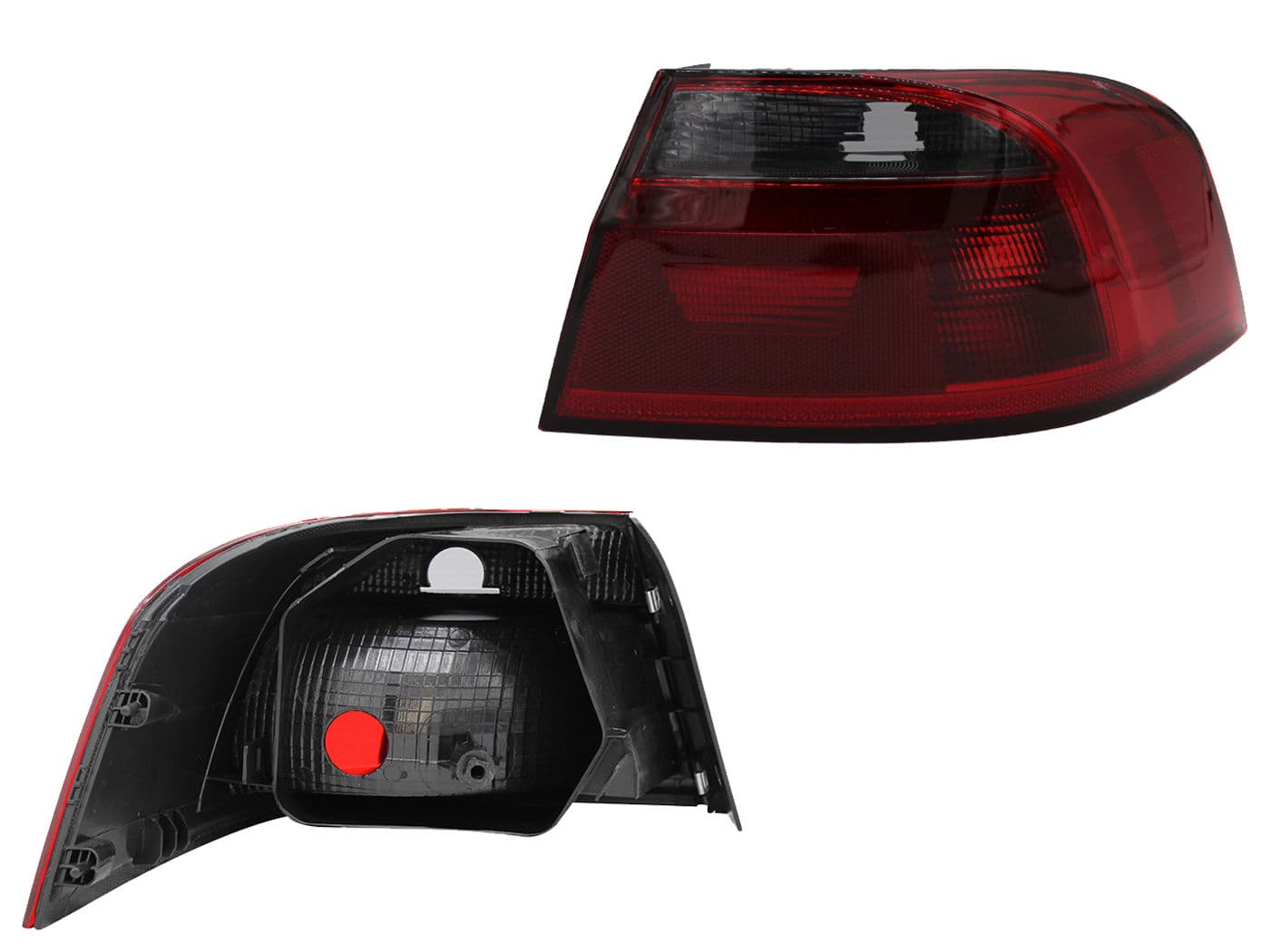 Calavera Derecha Exterior Volkswagen GOL 4 Puertas 2013-2019 Sin Arnés Oscura Ahumado Rojo