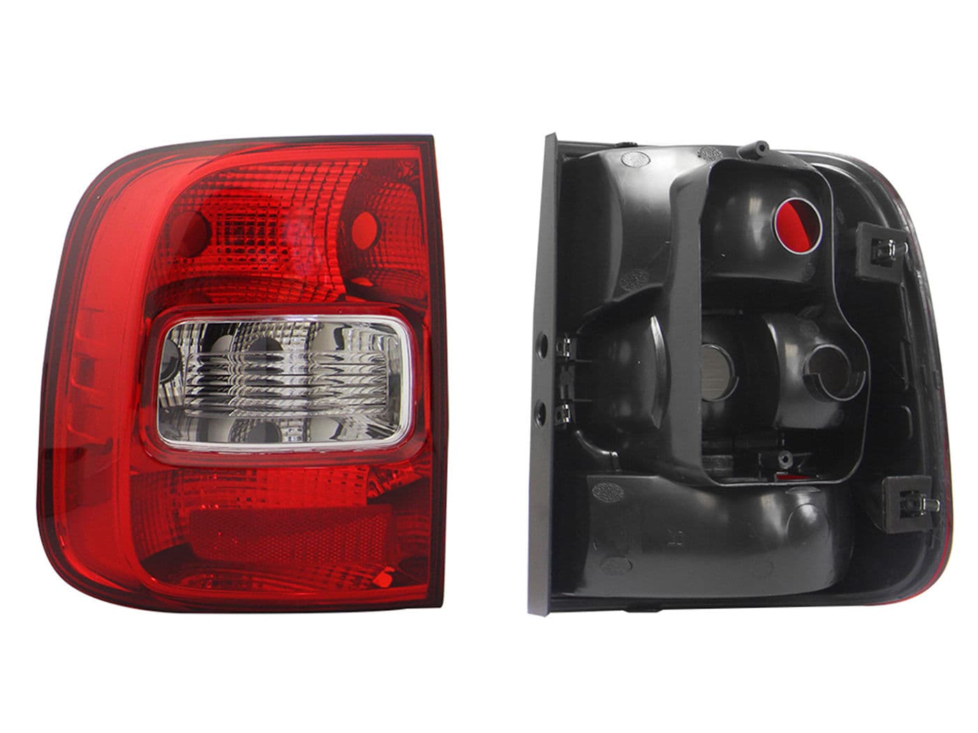 Calavera Izquierda Volkswagen Saveiro 2010-2016 Sin Arnés Clara Rojo Blanco