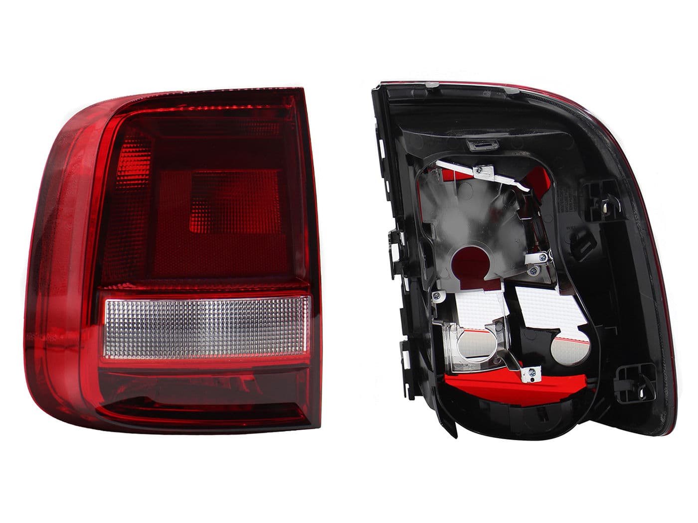 Calavera Izquierda Volkswagen Saveiro 2017-2023 Sin Arnés Clara Rojo Blanco