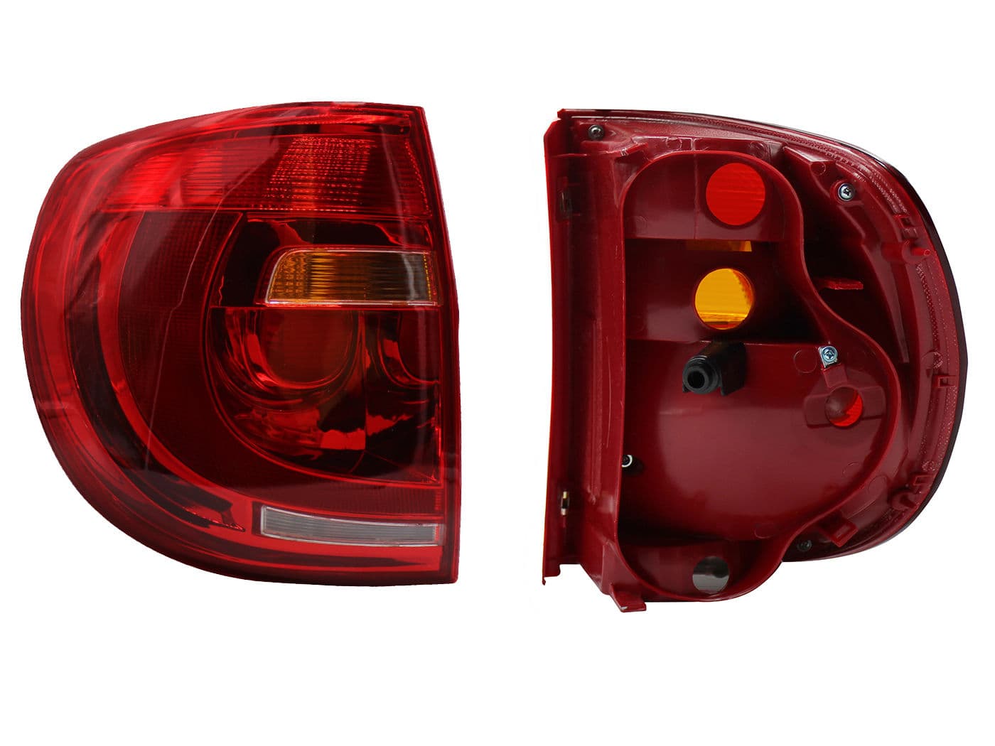 Calavera Izquierda Volkswagen Crossfox 2010-2015 Sin Arnés Clara Rojo Blanco Ámbar
