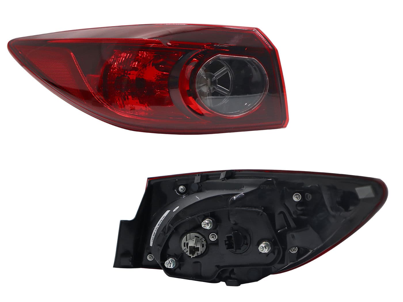Calavera Izquierda Exterior Mazda Mazda 3 4 Puertas 2014-2018 Sin Arnés Clara Rojo Blanco