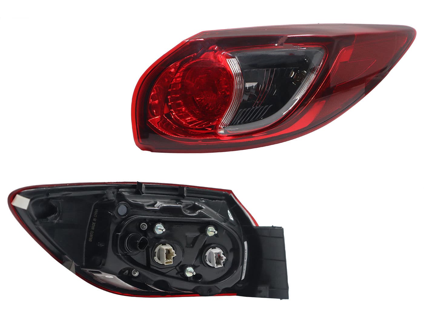 Calavera Derecha Exterior Mazda CX-5 2013-2017 Sin Arnés Clara Rojo Blanco