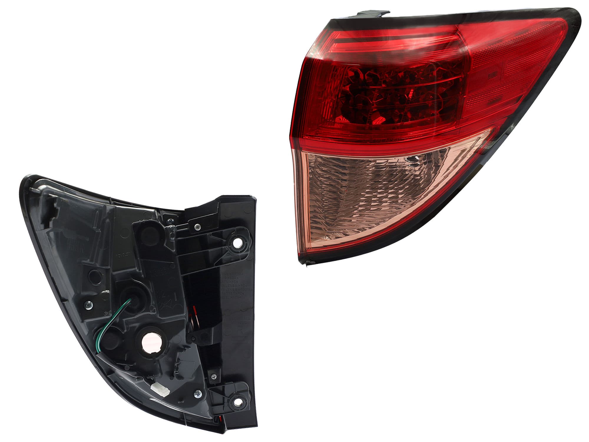 Calavera Derecha Exterior Honda HR-V 2016-2018 Sin Arnés Con Led Rojo Rosa