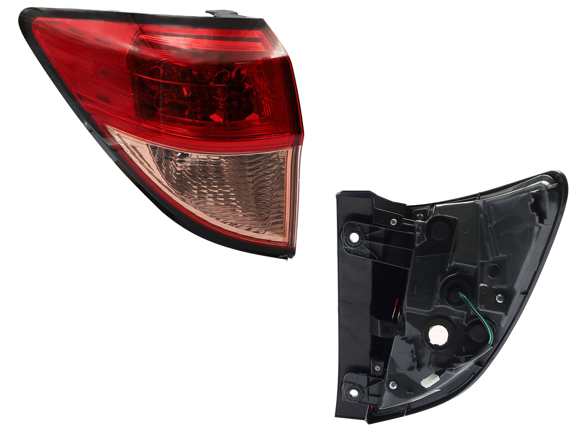 Calavera Izquierda Exterior Honda HR-V 2016-2018 Sin Arnés Con Led Rojo Rosa