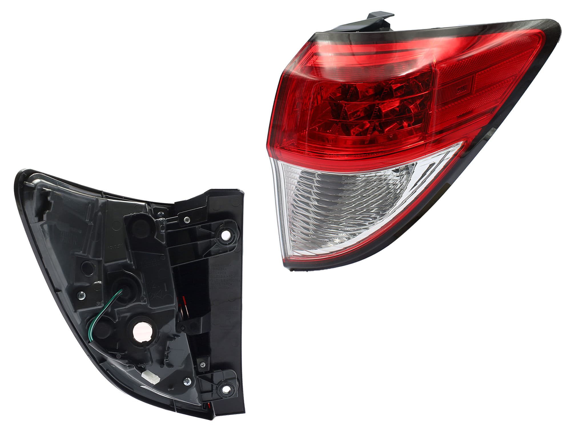 Calavera Derecha Exterior Honda HR-V 2019-2022 Sin Arnés Con Led Rojo Blanco