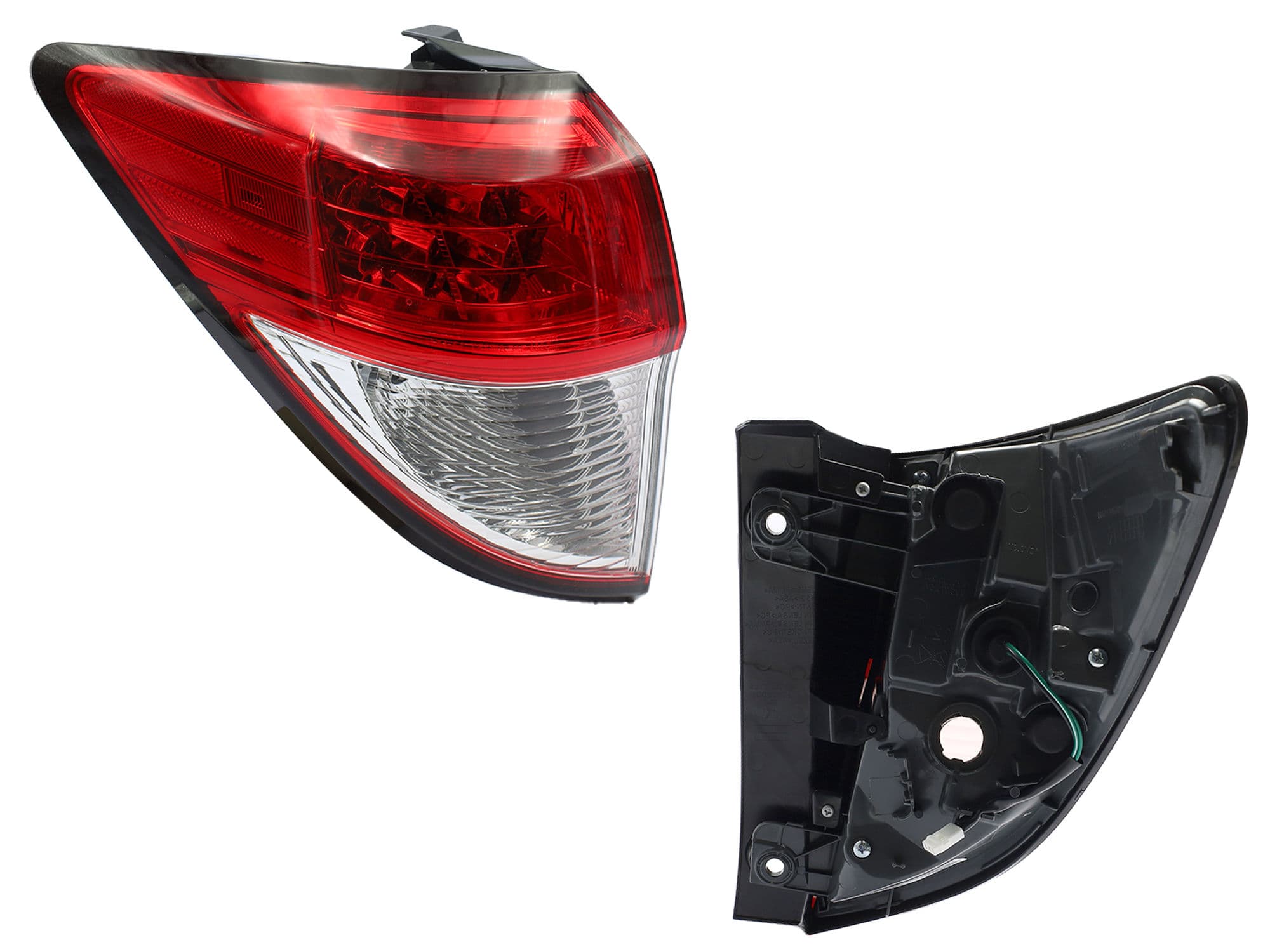 Calavera Izquierda Exterior Honda HR-V 2019-2022 Sin Arnés Con Led Rojo Blanco