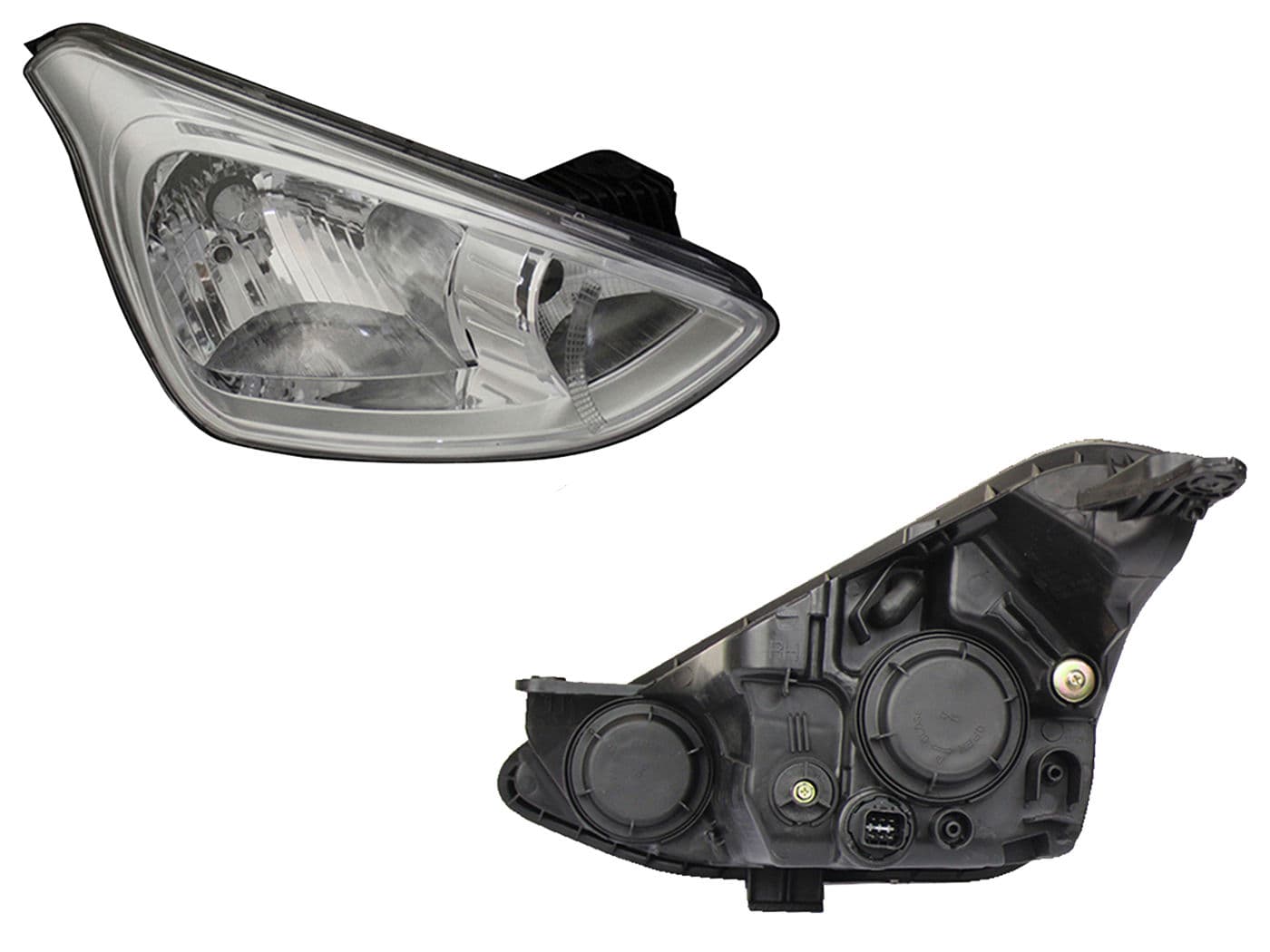 Faro Izquierdo Hyundai GRAND I-10 4 Puertas 2015-2020 Sin Motor Fondo Cromado