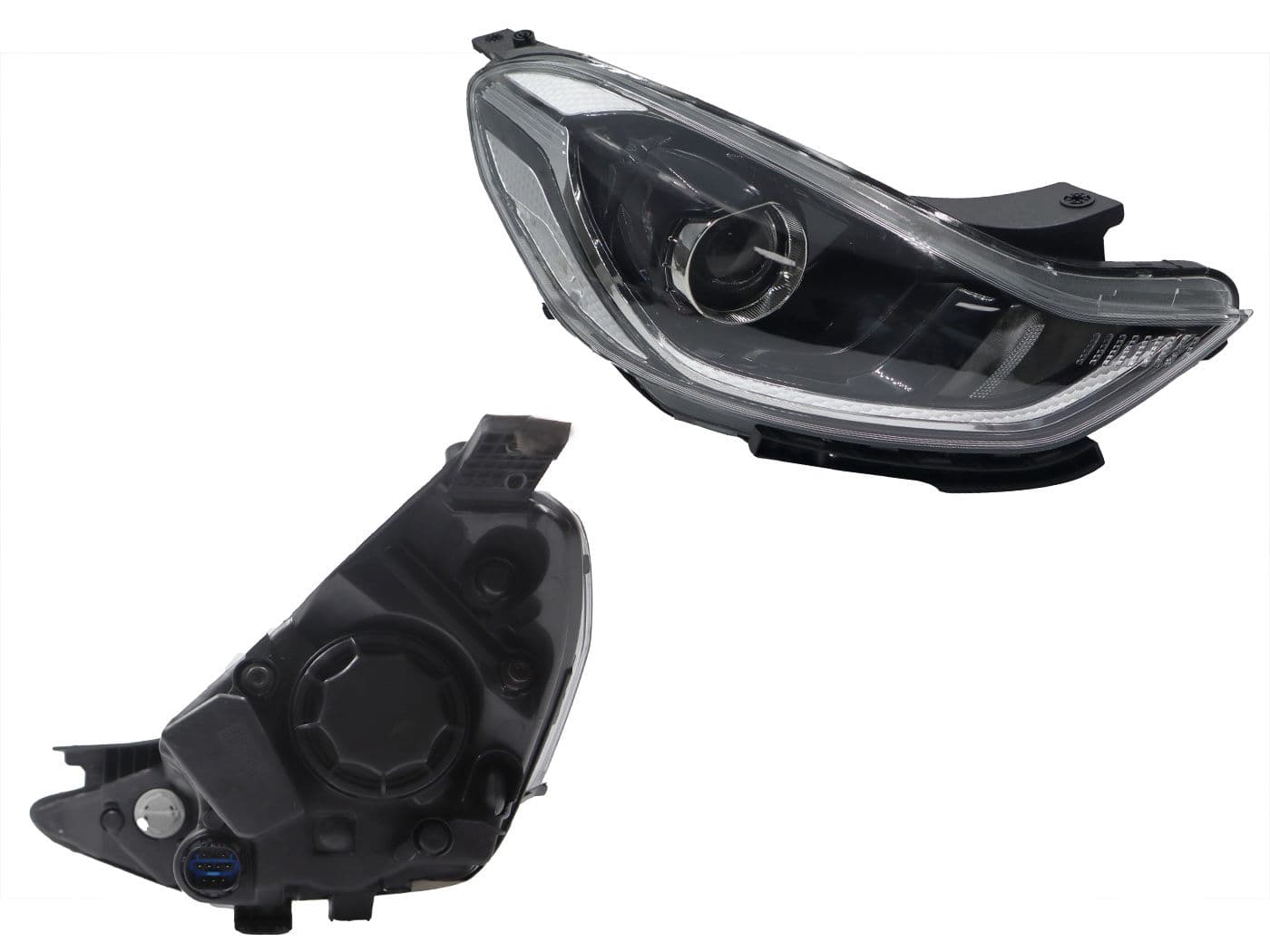 Faro Derecho Hyundai GRAND I-10 NS 2021-2025 Con Lupa Con Motor