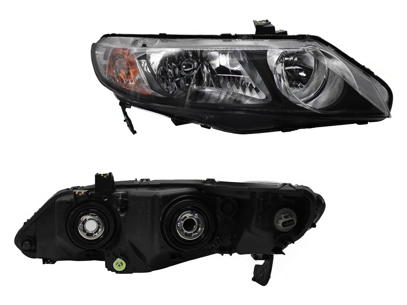 Faro Derecho Honda CIVIC HYBRIDO 4 Puertas 2006-2011 Con Mica Ámbar