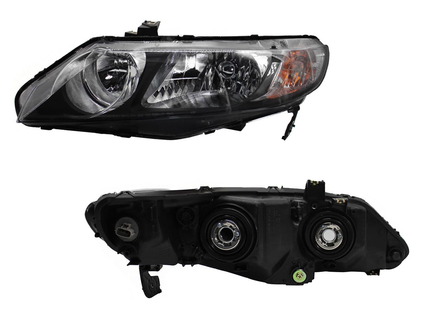 Faro Izquierdo Honda CIVIC HYBRIDO 4 Puertas 2006-2011 Con Mica Ámbar