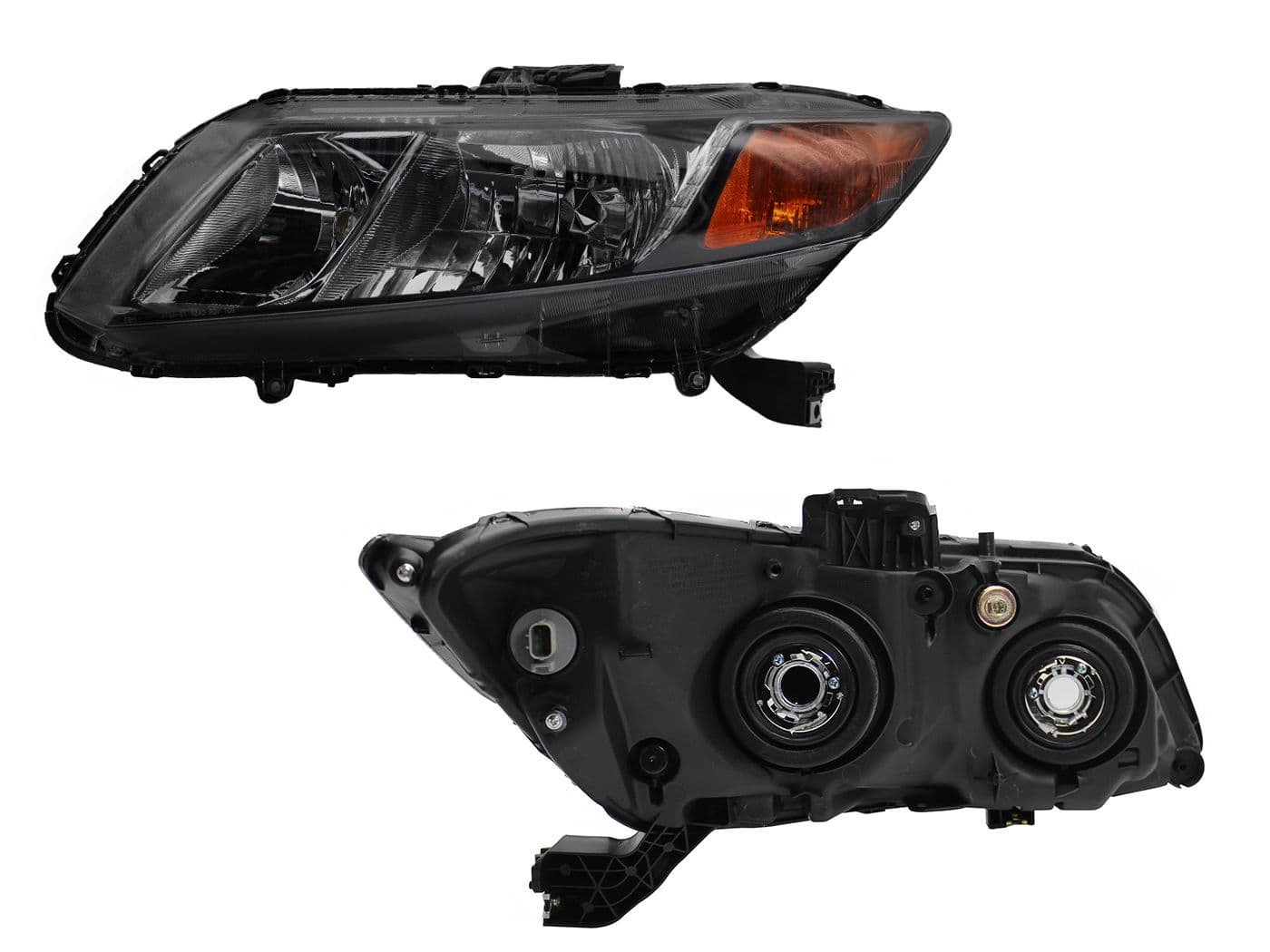 Faro Izquierdo Honda CIVIC COUPE/ 2 y 4 Puertas 2012-2012 Con Mica Ámbar