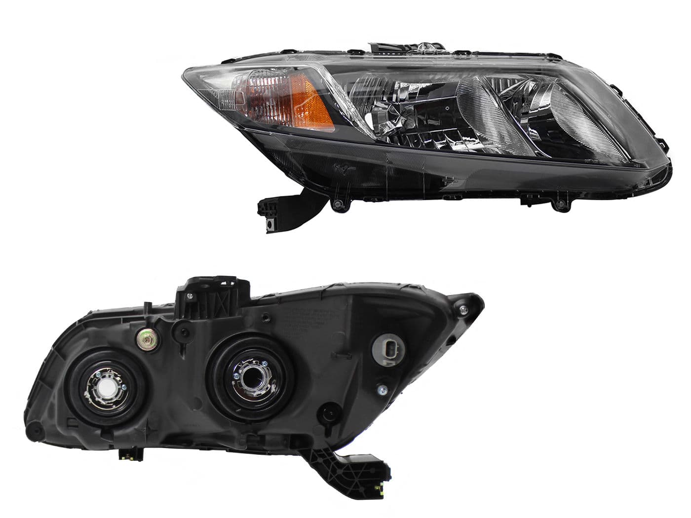 Faro Derecho Honda CIVIC 2 Puertas 2013-2015 Con Mica Ámbar