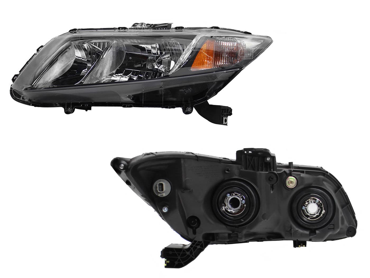 Faro Izquierdo Honda CIVIC 2 Puertas 2013-2015 Con Mica Ámbar