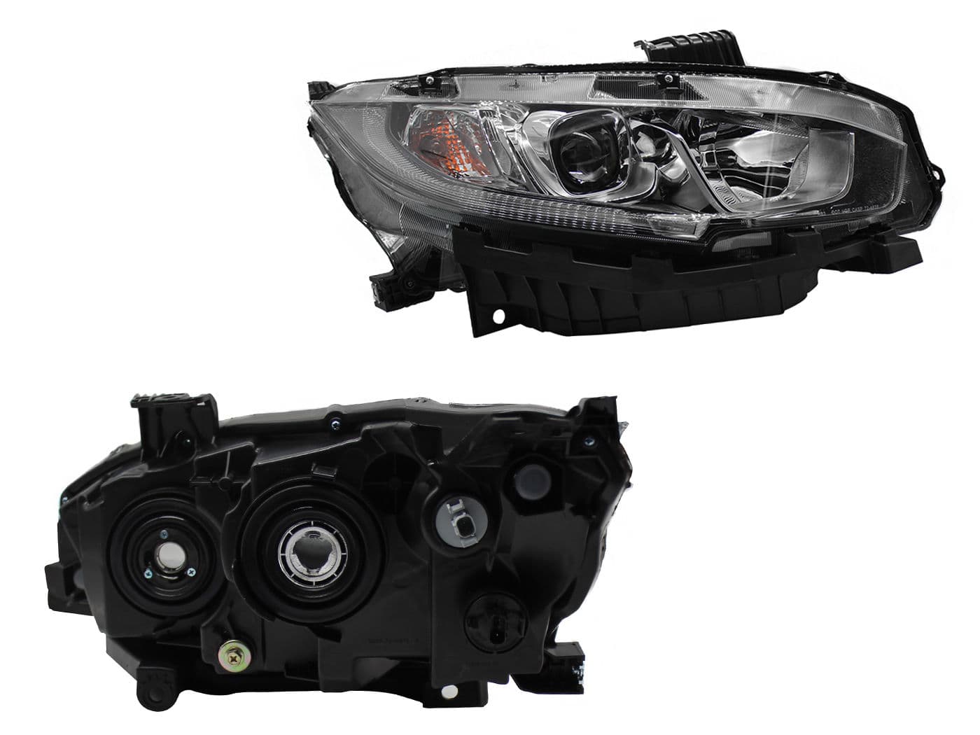 Faro Derecho Honda CIVIC COUPE/ 2 y 4 Puertas 2016-2018 Con Lupa