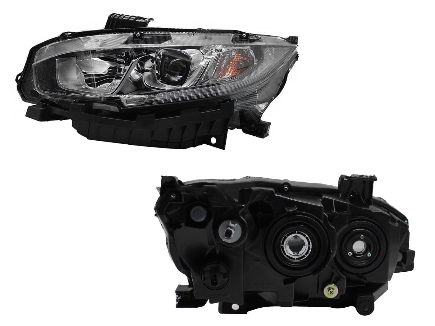 Faro Izquierdo Honda CIVIC COUPE/ 2 y 4 Puertas 2016-2018 Con Lupa