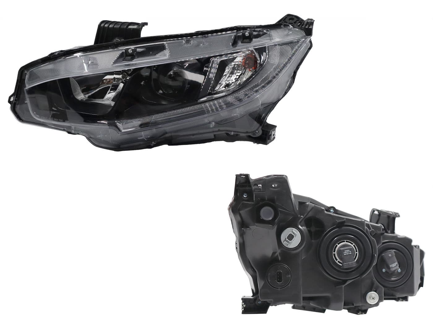 Faro Izquierdo Honda CIVIC 4 Puertas 2019-2021 Con Lupa