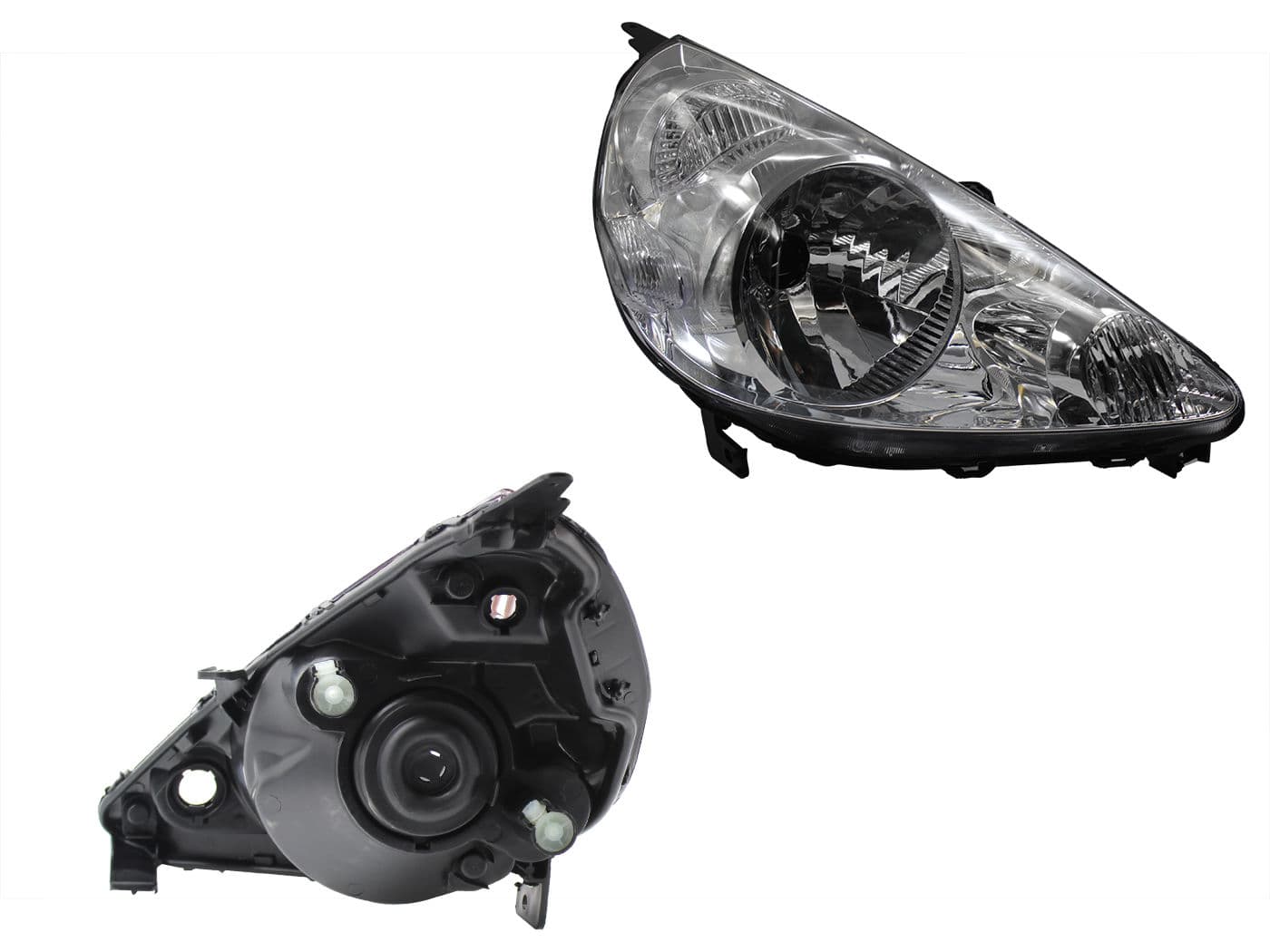 Faro Derecho Honda FIT 2006-2008 Fondo Cromado