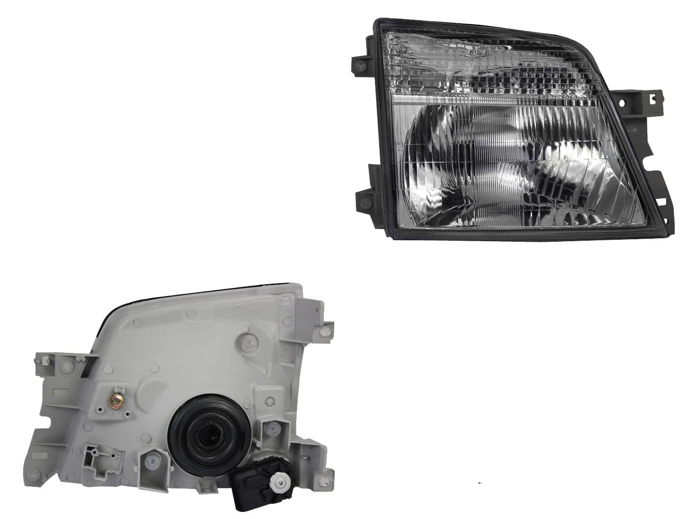 Faro Derecho Nissan URVAN 2002-2006 Fondo Cromado