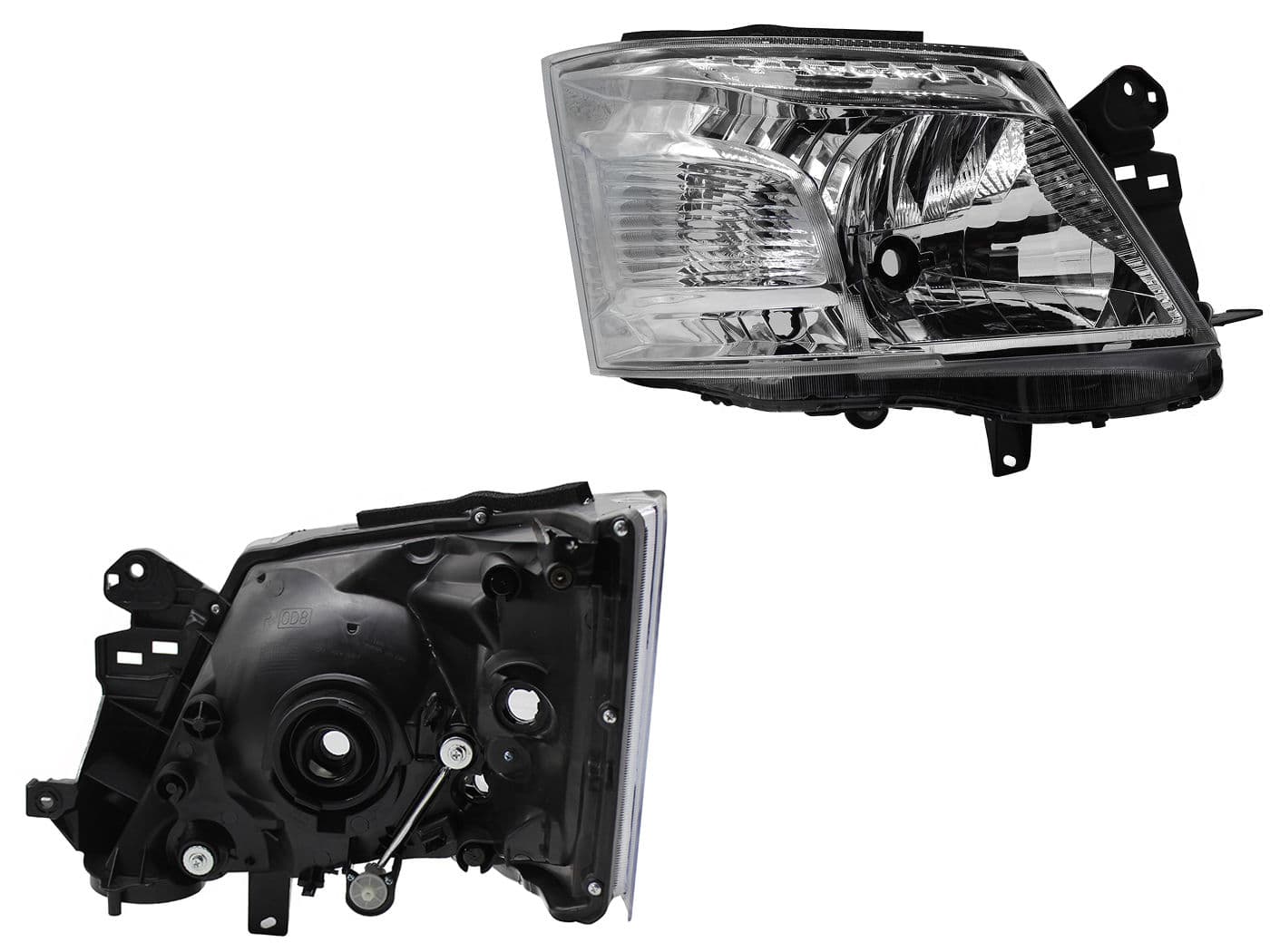 Faro Derecho Nissan NV-350 2013-2018 Fondo Cromado