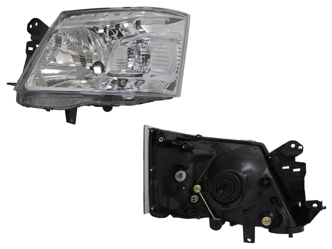 Faro Izquierdo Nissan NV-350 2013-2018 Fondo Cromado