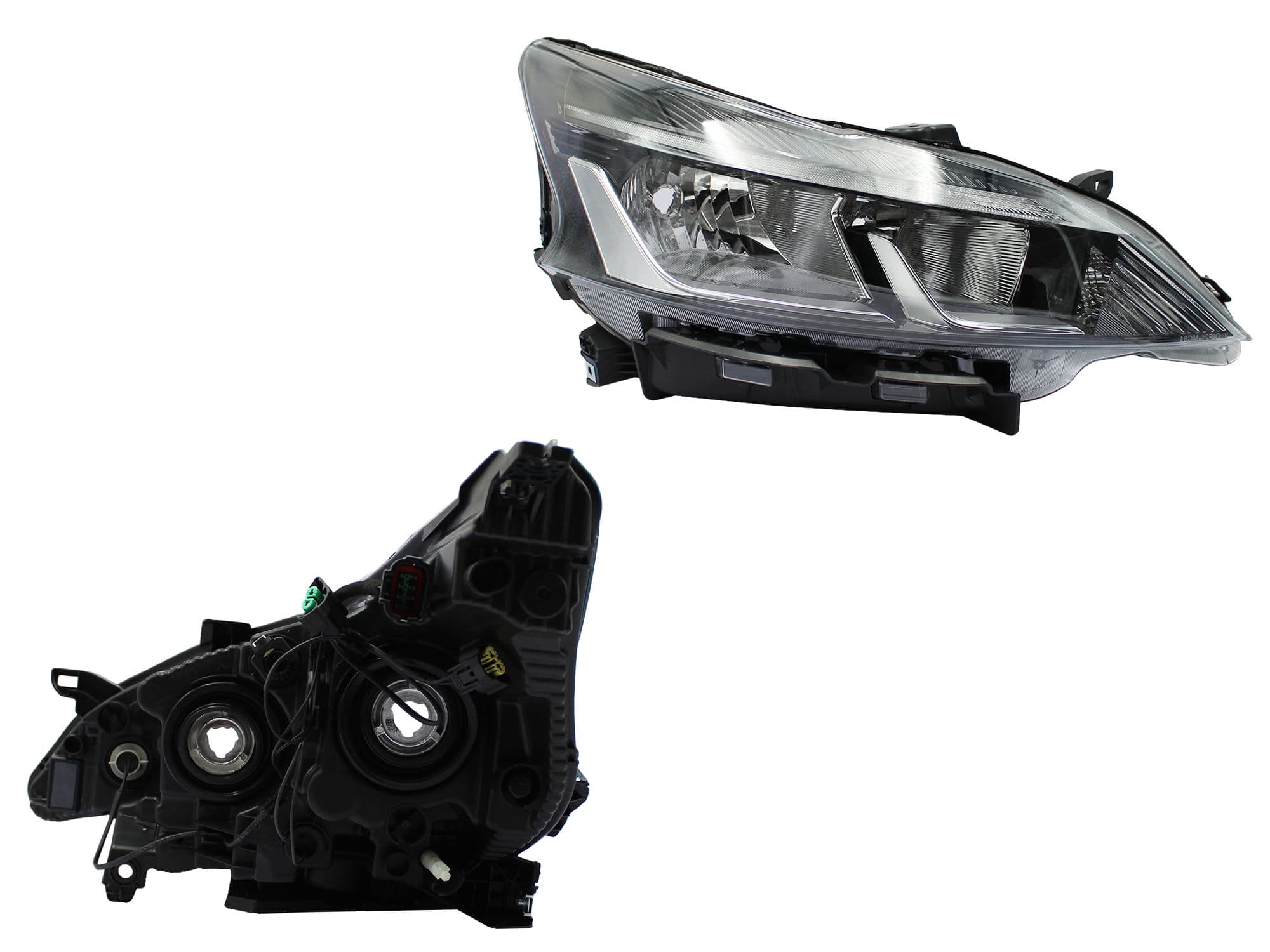 Faro Derecho Nissan MARCH 2021-2025 Fondo Cromado