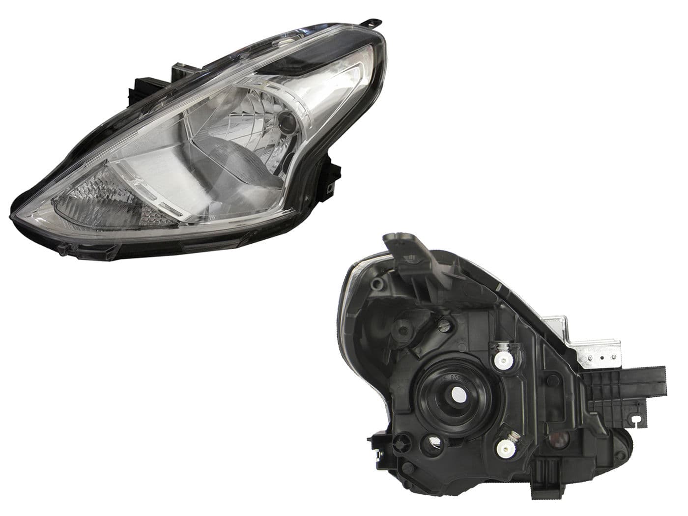 Faro Izquierdo Nissan VERSA 2015-2019 Fondo Cromado