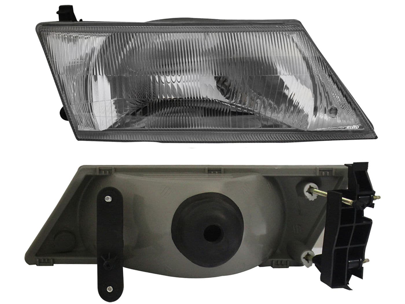 Faro Derecho Nissan SENTRA B-14 1996-1999 Fondo Cromado