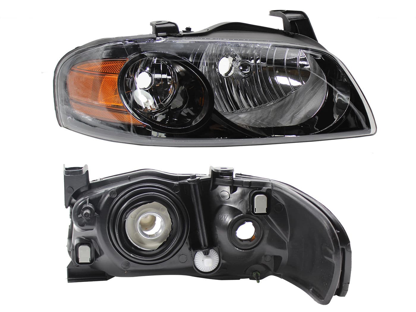 Faro Derecho Nissan SENTRA B-15 2004-2006 Con Mica Ámbar