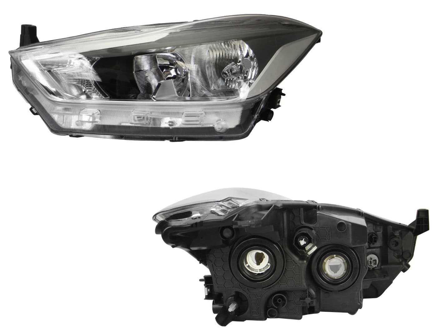 Faro Izquierdo Nissan KICKS 2017-2020 Fondo Cromado