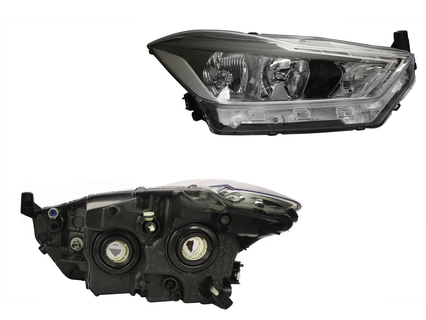 Faro Derecho Nissan KICKS 2017-2020 Fondo Cromado