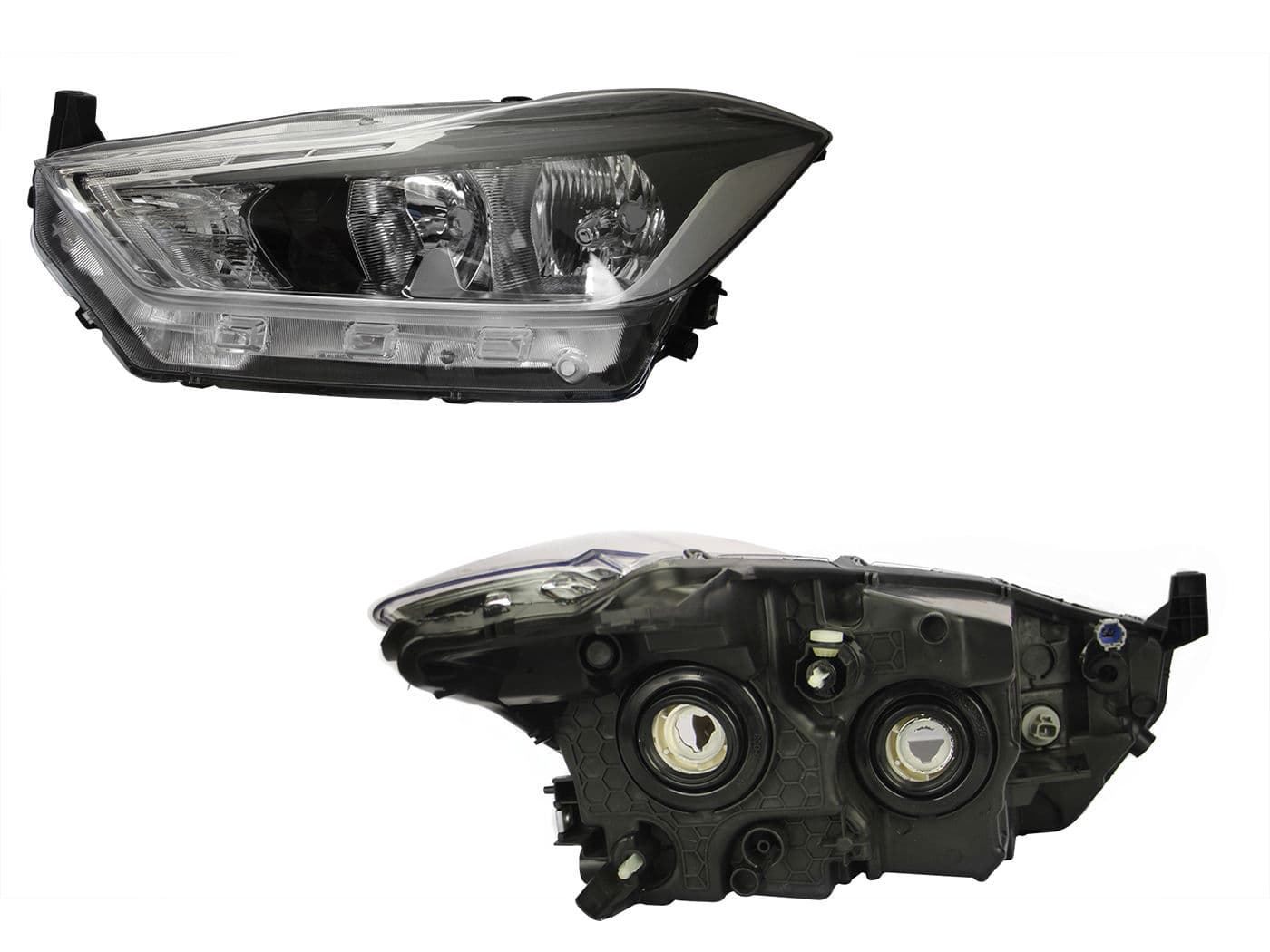 Faro Izquierdo Nissan KICKS 2017-2020 Fondo Cromado