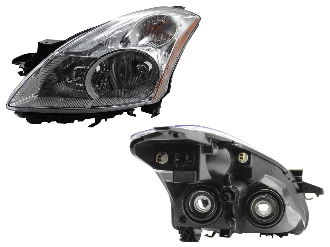 Faro Izquierdo Nissan ALTIMA 2010-2012 Cuarto Ámbar Fondo Cromado