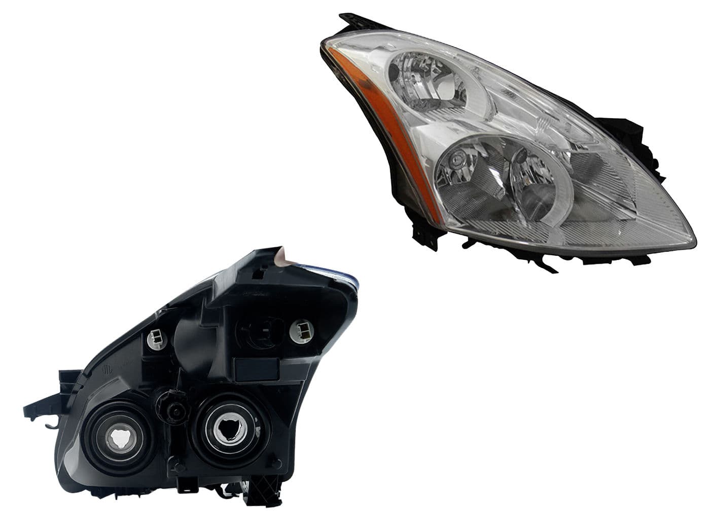 Faro Derecho Nissan ALTIMA 2010-2012 Cuarto Ámbar Fondo Cromado