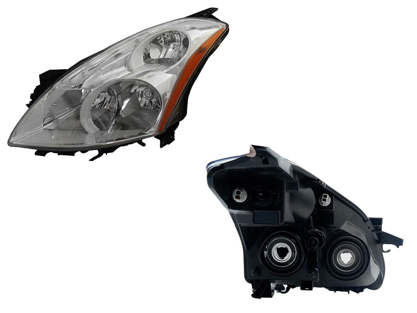 Faro Izquierdo Nissan ALTIMA 2010-2012 Cuarto Ámbar Fondo Cromado
