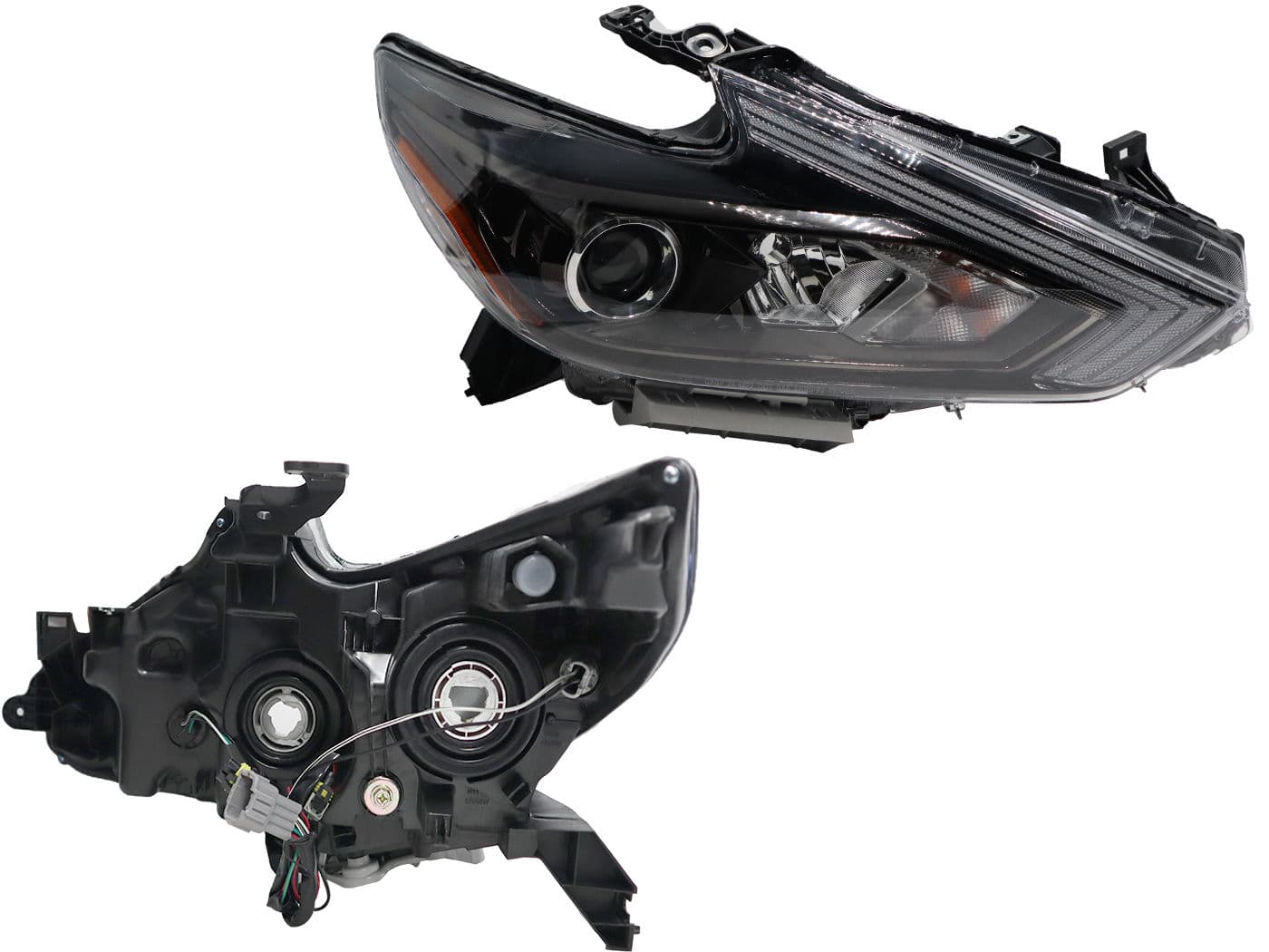 Faro Derecho Nissan ALTIMA 2017-2018 Con Lupa Con Mica Ámbar
