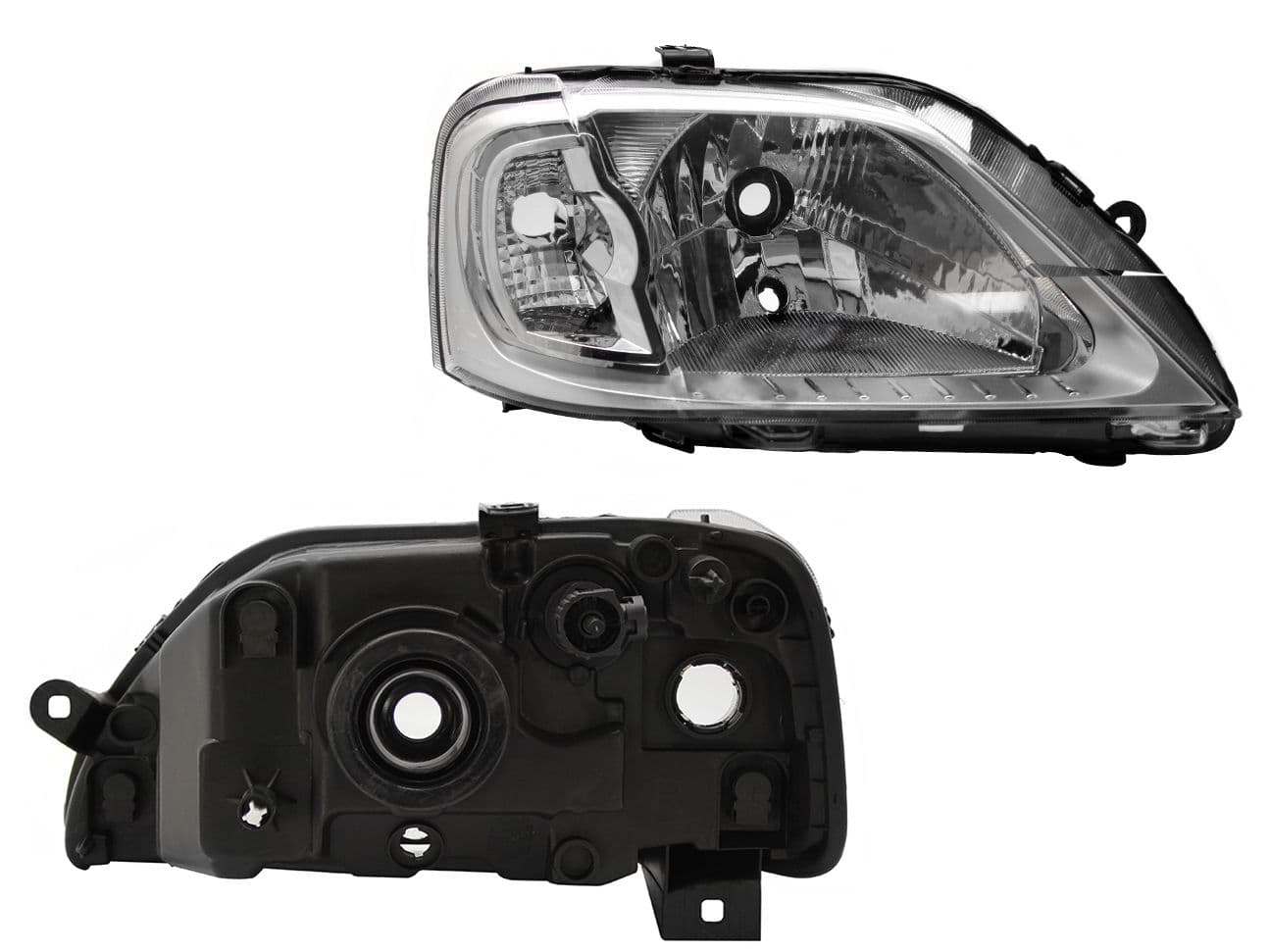 Faro Derecho Nissan APRIO 2008-2010 Fondo Cromado