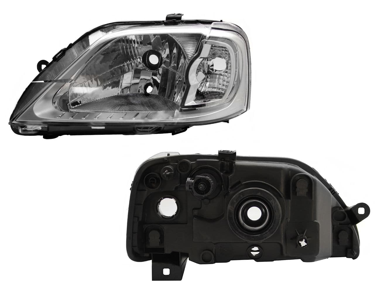 Faro Izquierdo Nissan APRIO 2008-2010 Fondo Cromado