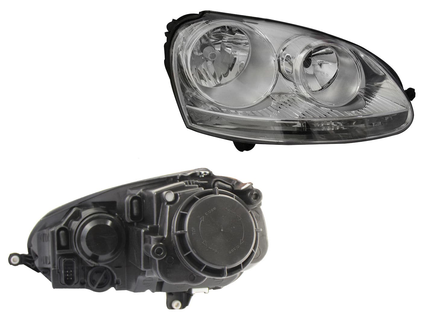 Faro Derecho Volkswagen BORA 2006-2010 Fondo Cromado