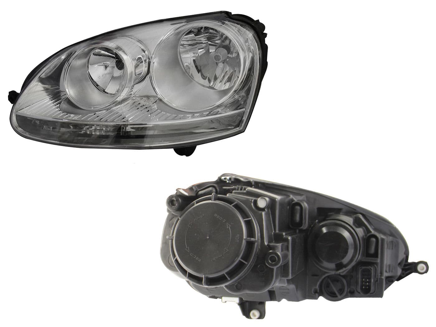 Faro Izquierdo Volkswagen BORA 2006-2010 Fondo Cromado